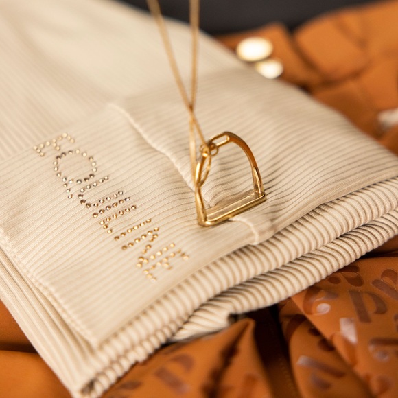 Equiline Beige Ribbed longsleeve Top - Picture 15 of 16